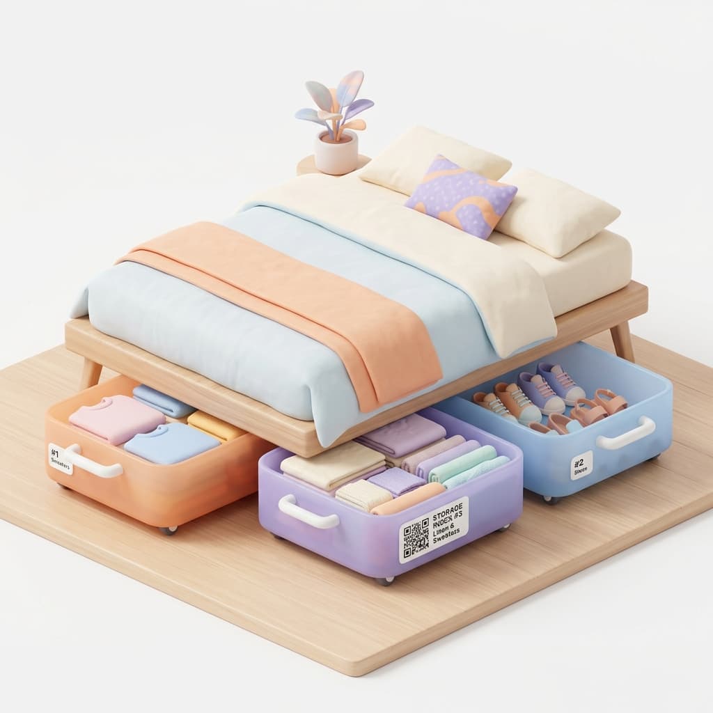 Studio Apartment Living: Conquering the Under-Bed Storage Abyss